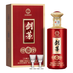 剑茅府 酒 钓台集团 国标酱香10 酱香型白酒  53%vol 500mL 1盒 国标酱香10