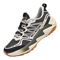 卡帝乐鳄鱼 男士低帮透气运动鞋男潮流百搭鞋子 QH3371青灰