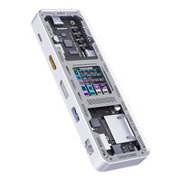 DockCase 带屏幕智能Type-C拓展坞带U2卡槽千兆网口USB3.2扩展坞HDMI转换器8K投屏适用苹果M1电脑华为笔记本