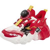 哈比熊（HOBIBEAR）童鞋儿童运动鞋春秋网面男童跑步鞋轻便女童鞋511128中国红33码 中国红（网面）