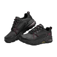 斯凯奇Skechers男子耐磨跑步鞋237303C 黑色/红色/BKRD 42.5