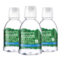  YANDY/严迪 抑菌 含氟漱口水  260ml*3 薄荷