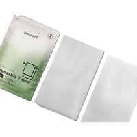 SsmoozZ丝木织 一次性毛巾两条装旅行洗脸巾酒店用品 30*70cm 5包共10条