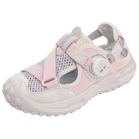 天美意（TEENMIX）天美意女童运动鞋2024夏季小孩网面透气童鞋子儿童纽扣沙滩鞋 粉色 单层  35码