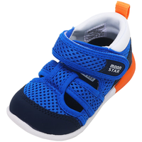 月星童鞋 2024年夏 儿童凉鞋女童镂空学步鞋男童透气机能鞋宝宝鞋 蓝色 内长12.5cm 适合脚长12cm