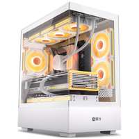 攀升 IPASON AMD 锐龙 R5 5600/7500F+6750GRE电竞游戏设计师独显卡电脑主机台式全套整机diy组装机 R5 5600 6750GRE 10G 配置一 3A游戏电竞海景房