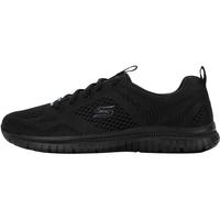 SKECHERS 斯凯奇 跑步鞋女鞋黑武士缓震运动鞋透气网布休闲鞋104412