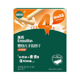 英氏 多乐能系列婴幼儿手指饼干 牛奶味 60g