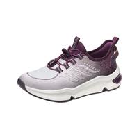 足力健老人鞋休闲舒适健走中老年户外轻便柔软休闲鞋长辈女士休闲鞋 绛紫/珍珠粉-女款 37