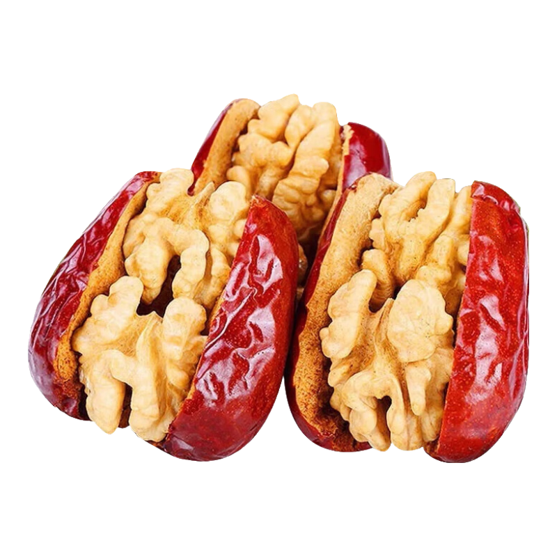 松香佳人和田红枣夹核桃仁休闲零食新疆特产抱抱果坚果炒货年货干货 和田枣夹核桃仁1斤【500g*1袋】