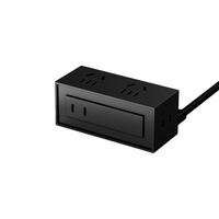 TEGIC 模块化设计 迷你桌面插座  ≤1.5米 黑色