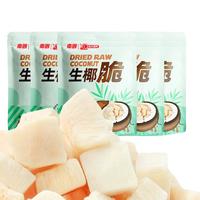 南国生椰脆块30gx2袋海南特产香烤椰子肉椰子脆块脆片休闲零食
