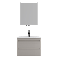 箭牌（ARROW）星皓智能浴室柜感应镜灯卫浴陶瓷一体卫生间洗手盆浴室柜组合XH70 【微波感应照明】70cm