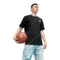 XTEP特步短袖男2025夏季篮球男T恤运动上衣宽松纯棉体恤休闲半袖