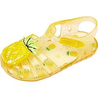 斯纳菲(Snoffy)女童果冻鞋2024夏季儿童软底凉鞋宝宝可爱水果配饰包头凉鞋 凤梨冰沙黄 /237212 27 27码