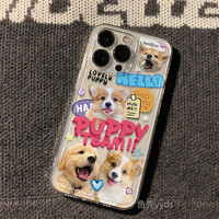 菲天【BMW】适用于iPhone全系列手机壳保护壳太空壳 太空壳柯基英文小狗 iPhone12Pro