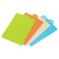 inomata Inomat 日本创意水果砧板塑料树脂软切菜砧板 超薄厨房切菜板 分类可弯曲菜板 绿色