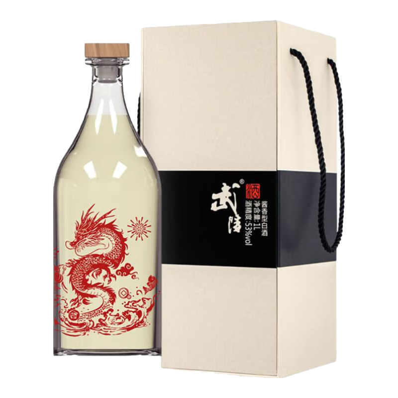  武陵酒 商务礼赠 酱香型白酒  50度及以上 礼盒装 1000mL