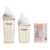 HEGEN PPSU防胀气奶瓶 240ml+330ml+3段奶嘴套装