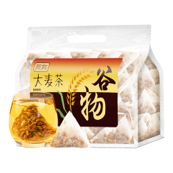 贡苑 烘焙炒麦芽养生苦荞花茶735g