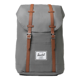 Herschel Supply 19L大号双肩包 石像灰（侧边开拉链款）