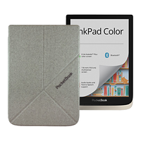 PocketBook 电纸书彩色墨水屏7.8英寸听书文字转语音阅读灯智能电子书内存可拓展自由安装软件 天之蓝套装(阅读器+保护套)