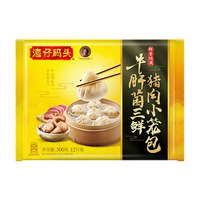 湾仔码头 牛肝菌三鲜猪肉小笼包 12只 300g