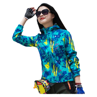 软壳登山服女迷彩抓绒衣冲锋衣潮牌韩国户外运动防风防水外套女春