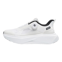 KAPPA卡帕男鞋运动老爹鞋子男2024春夏季透气跑步鞋软底厚底 经典白 38