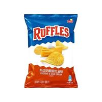 Lay's乐事RUFFLES莱芙士薯片82g*2原味酸奶油洋葱味休闲膨化零食 原味 82g *2包