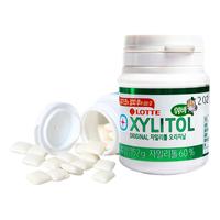 韩国进口乐天木糖醇口香糖清凉薄荷味清新口气休闲糖果零食