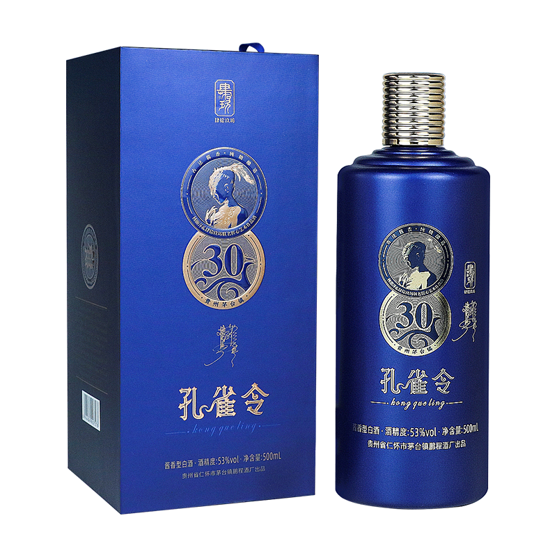肆拾玖坊FORTY-NINE UNION 孔雀令30 53%vol 酱香型白酒500ml 单瓶装