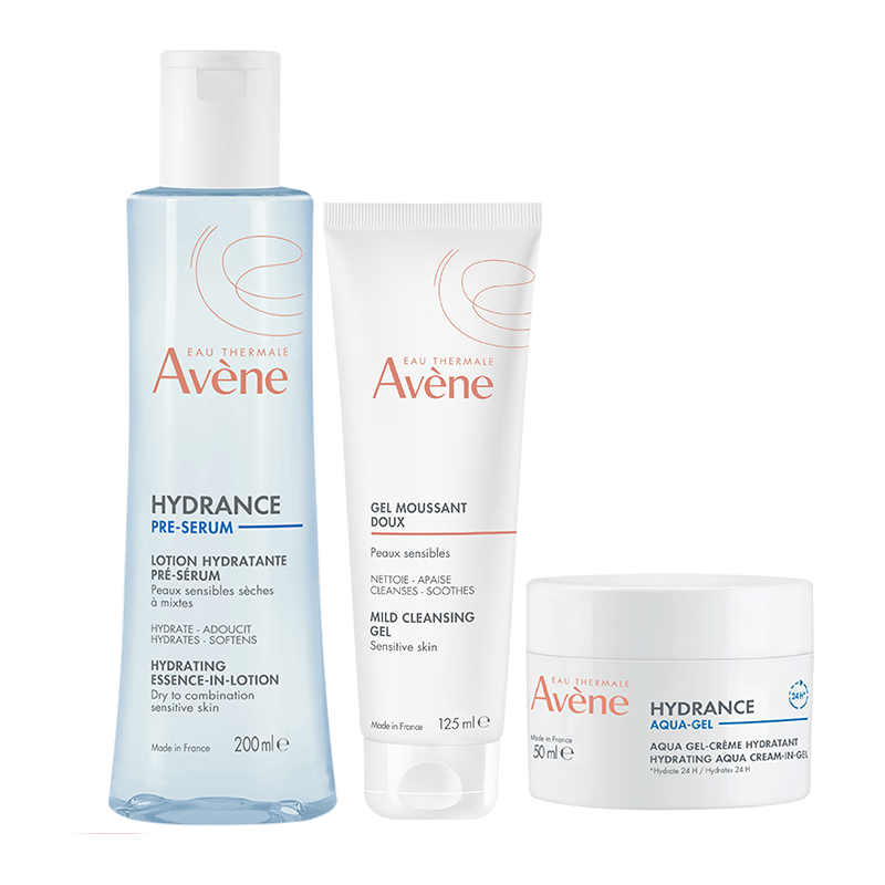  Avene/雅漾 恒润保湿 护肤套装  125ml+200ml+50ml