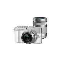 奥林巴斯(OLYMPUS)PEN E-P7 EP7微单相机 数码相机套机 双镜头 复古旅游相机 E-P7 双变焦镜头套机 银白色
