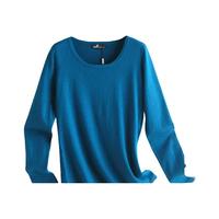 帕罗（PALUOPO）女士秋冬保暖内衣修身羊绒真丝上衣时尚打底显瘦衣服 墨绿 S(155/80A)