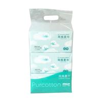 Purcotton 全棉时代 纯棉柔巾 100抽*6包(20*20cm