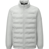 海澜之家（HLA）羽绒服男25曾舜晞同款抗静电远红外外套男冬季 灰白6A 6XL 195/116A 245-260斤