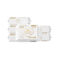 全棉时代 奈丝公主卫生巾超净吸全棉表层超薄姨妈巾日用245mm 10片/包 6包 60片