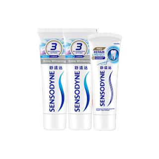 SENSODYNE 舒适达 牙膏套装 (专业修复美白配方100g+美白配方100g*2)