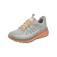 斯凯奇Skechers女鞋夏轻奇耐磨户外鞋180162 亮灰色/珊瑚色/蓝色 37