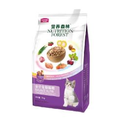 麦富迪 营养森林冻干三文鱼双拼粮宠物猫蓝猫增肥发腮粮2kg 三文鱼冻干全期猫粮2kg