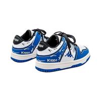 Kappa Kids卡帕童鞋运动鞋四季款篮球鞋舒适儿童休闲鞋潮牌百搭鞋子 蓝色 35