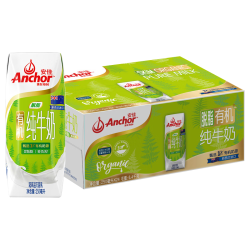 安佳 有机脱脂纯牛奶250ml*24盒3.8g蛋白质新西兰草饲低GI