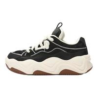 斐乐(FILA)男鞋BROOK摩登板鞋2023冬流沙鞋时尚休闲运动鞋 黑/微白-BW 43