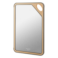 美厨（MAXCOOK）菜板砧板案板 不锈钢谷纤维塑料抗菌防霉家用厨房双面切菜板 316不锈钢 中号 MCPJ2273