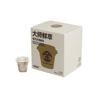 连咖啡 抱抱桶大师鲜萃系列 美式速溶黑咖啡粉 12颗