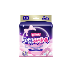 七度空间 超薄超长夜用 女士裤型卫生巾  M-L码 4条 M-L