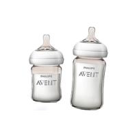 AVENT 新安怡 自然顺畅系列 玻璃奶瓶 240ml 1月+ SCF679/13