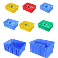 映季大号周装箱长方形杂物塑料箱中转收纳箱五金零件储物箱工厂胶箱 3号周转箱红色