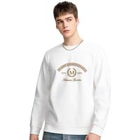 马克华菲重磅卫衣潮牌高级感男款上衣男柔软亲肤设计感套头衫 MK6621白色 M